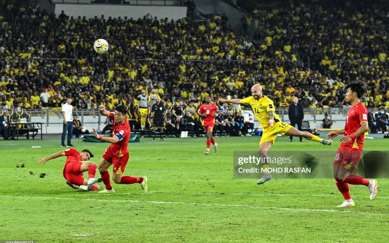 Việt Nam thua đậm Malaysia.