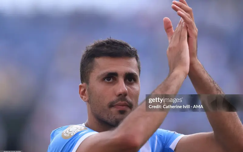 Rodri đá chính trận Manchester City đè bẹp Juventus